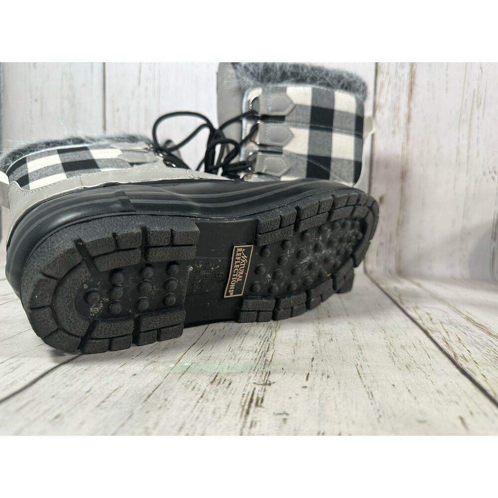 Natural Reflections Lumber Jill Insulated Pac Boots Women's Size 7.5 Flannel - Picture 3 of 5